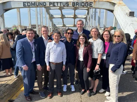 Rep. Dexter on the Edmund Pettus Bridge