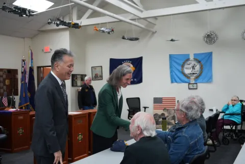 Rep. Dexter and Rep. Takano at Veteran Town Hall