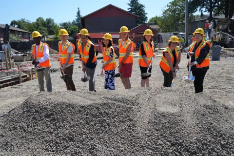 Rep. Dexter at Foster groundbreaking 